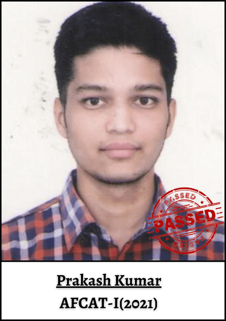 Prakash Kumar AFCAT-I(2021)