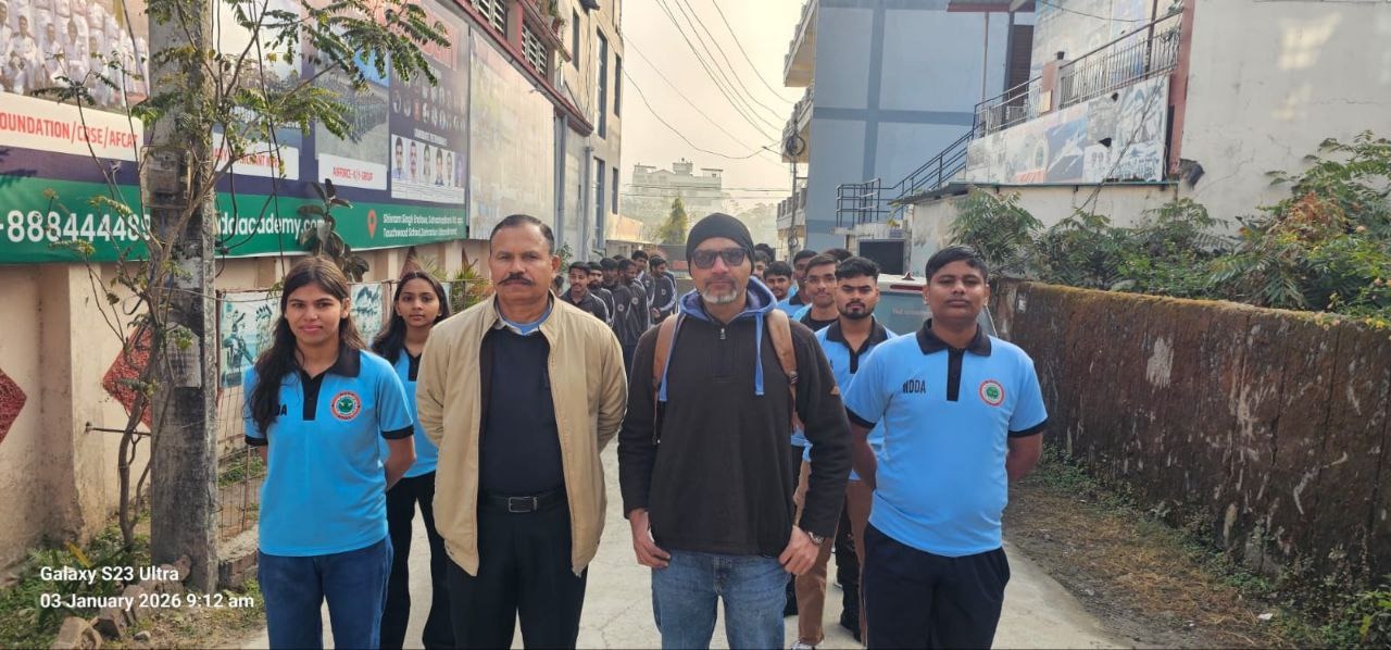 Students are with their teacher